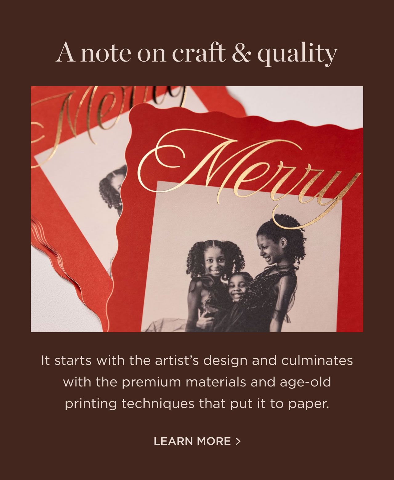 A Note on Craft & Quality