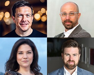 Headshots of four executives&nbsp;