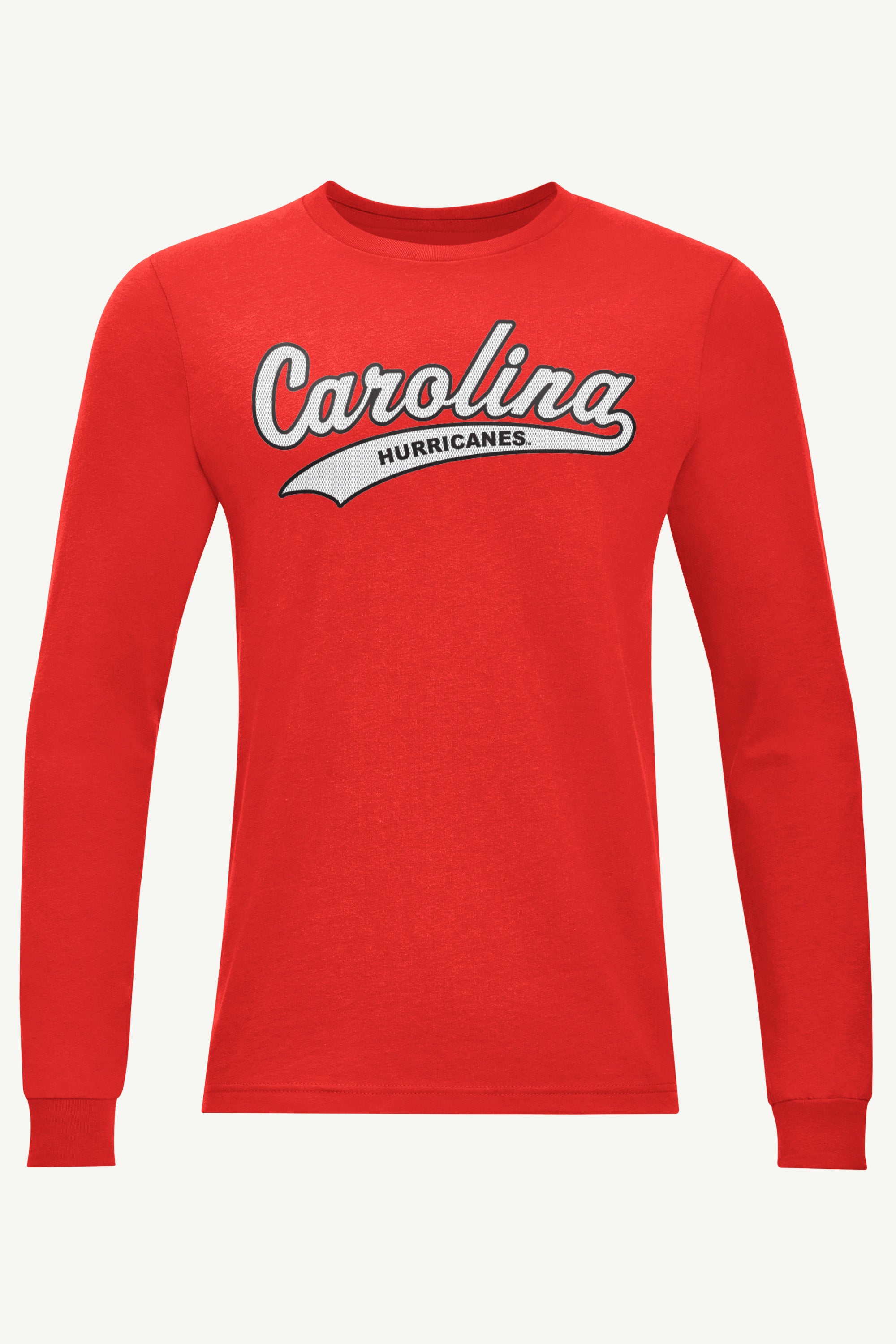 Image of MENS CAROLINA HURRICANES TAILSWEEP LONG SLEEVE T SHIRT