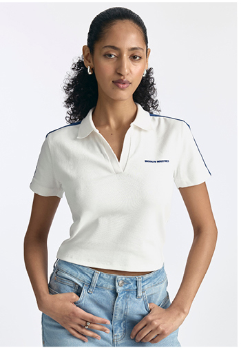 Women's Logo Johnny Collar T-Shirt