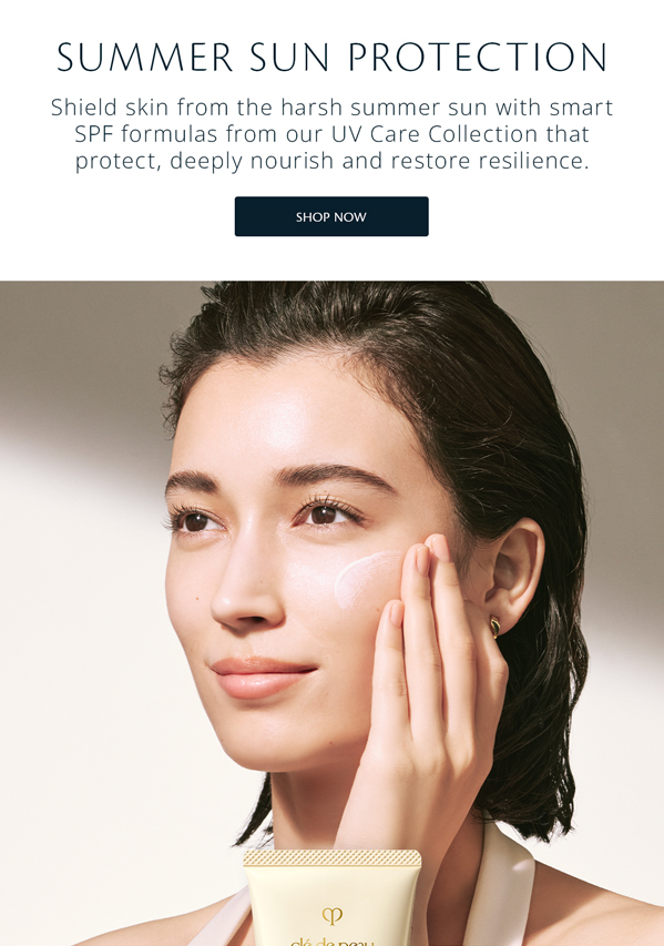 Shield skin from the harsh summer sun with smart SPF formulas from our UV Care Collection that protect, deeply nourish and restore resilience