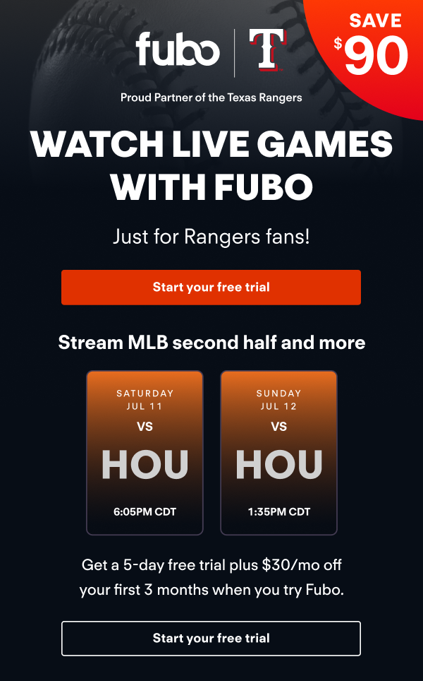 Watch Live Games with FUBO