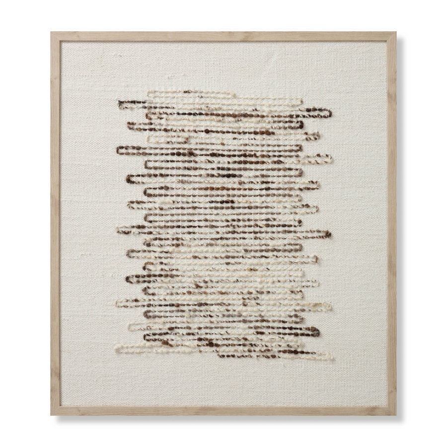 Amber Lewis x Loloi Getty Taupe / Ivory 3'-2" x 3'-6" Wall Art