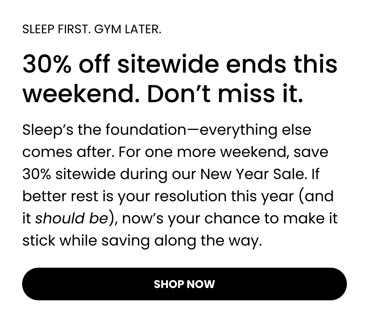 20% off sitewide ends this weekend. Don't miss it.