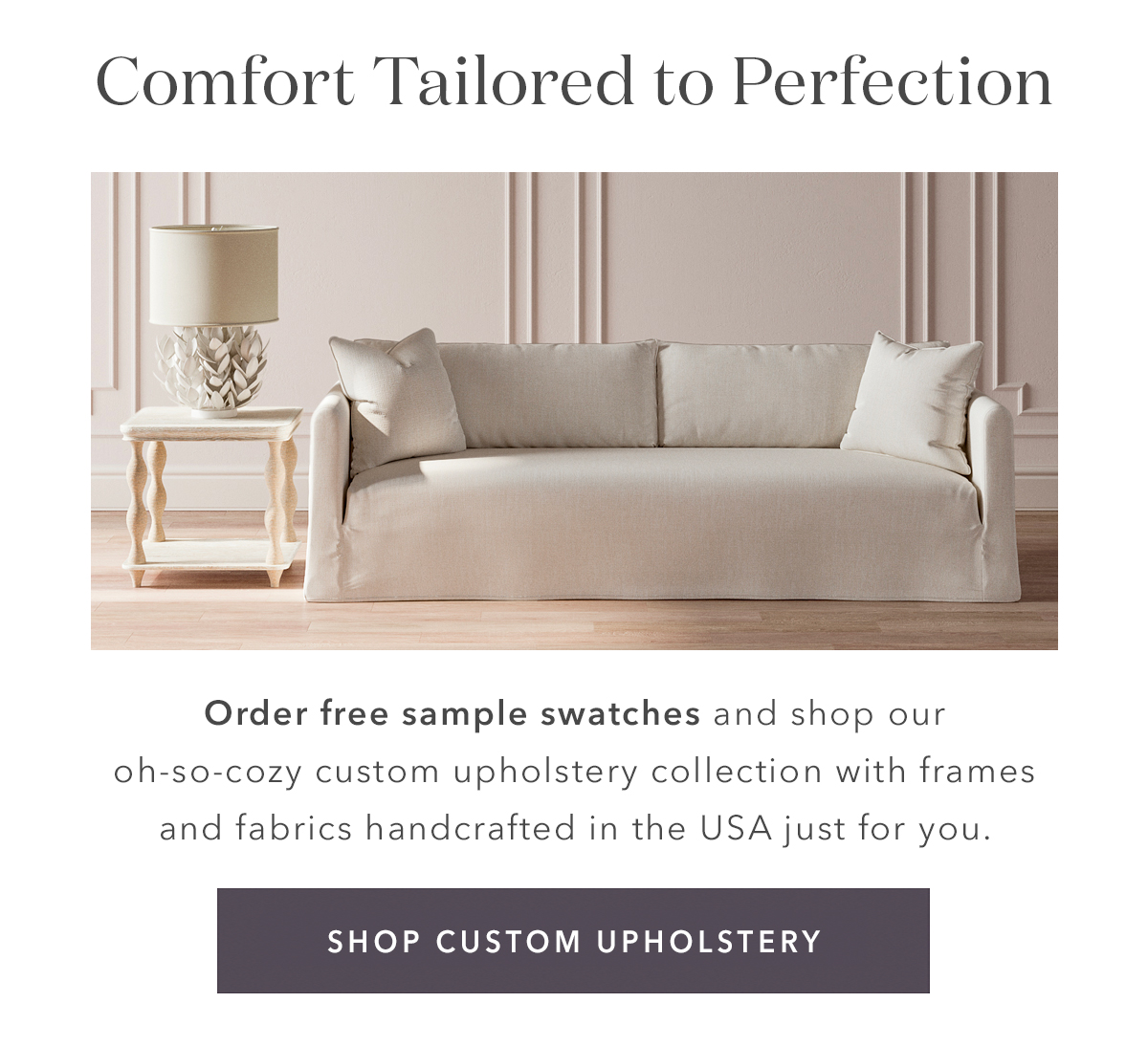 Kathy Kuo Home Custom Upholstery