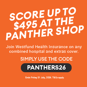 Score up to $495 at the Panther Shop thanks to Westfund Health Insurance 