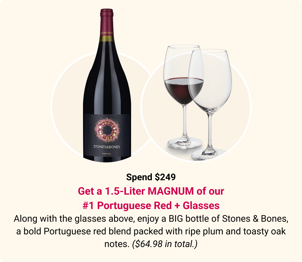Stones & Bones magnum + glasses