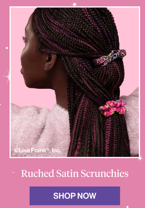 Ruched Satin Scrunchies