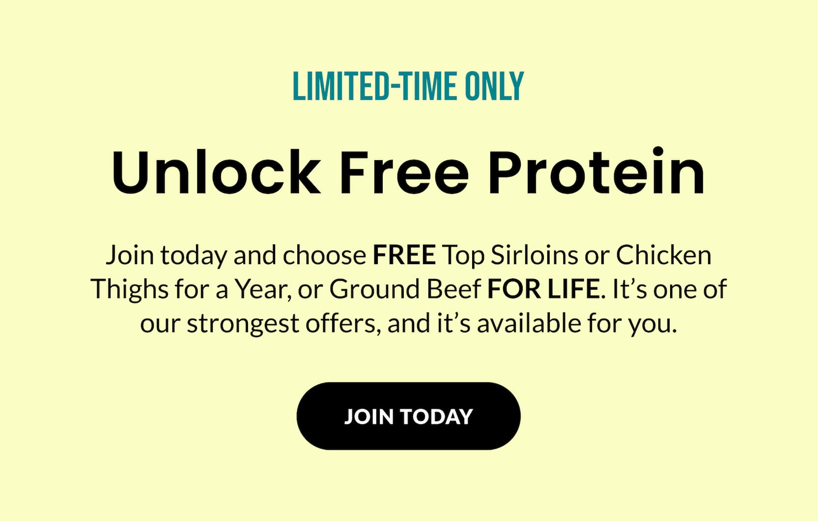 LIMITED-TIME ONLY: Unlock Free Protein | JOIN TODAY