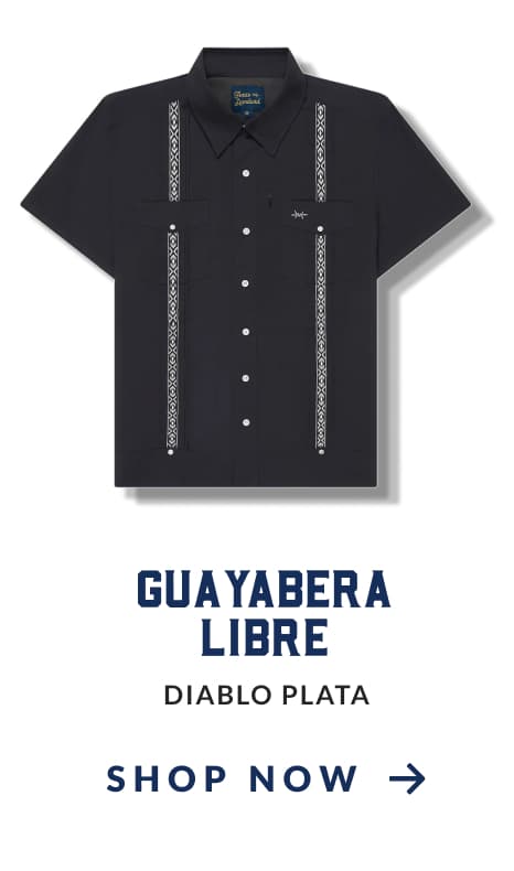 Guayabera Libre Diablo Plata