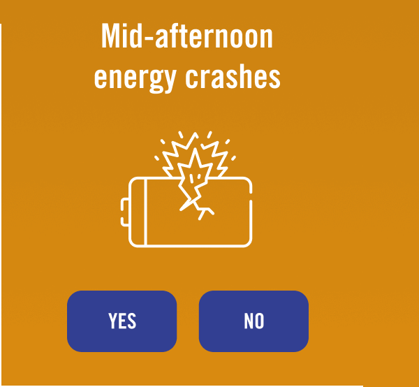 Mid-afternoon energy crashes 