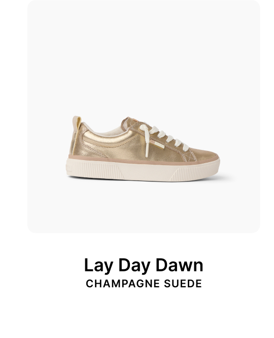 Lay Day Dawn Champagne Suede