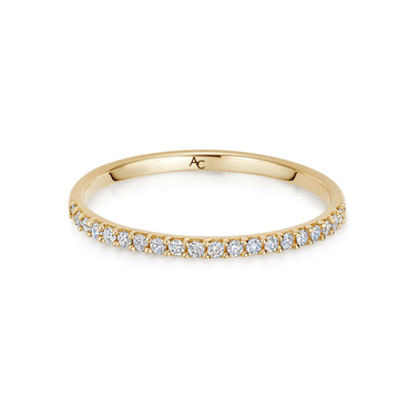 Solid Gold Half Eternity Lab Grown Diamond Ring