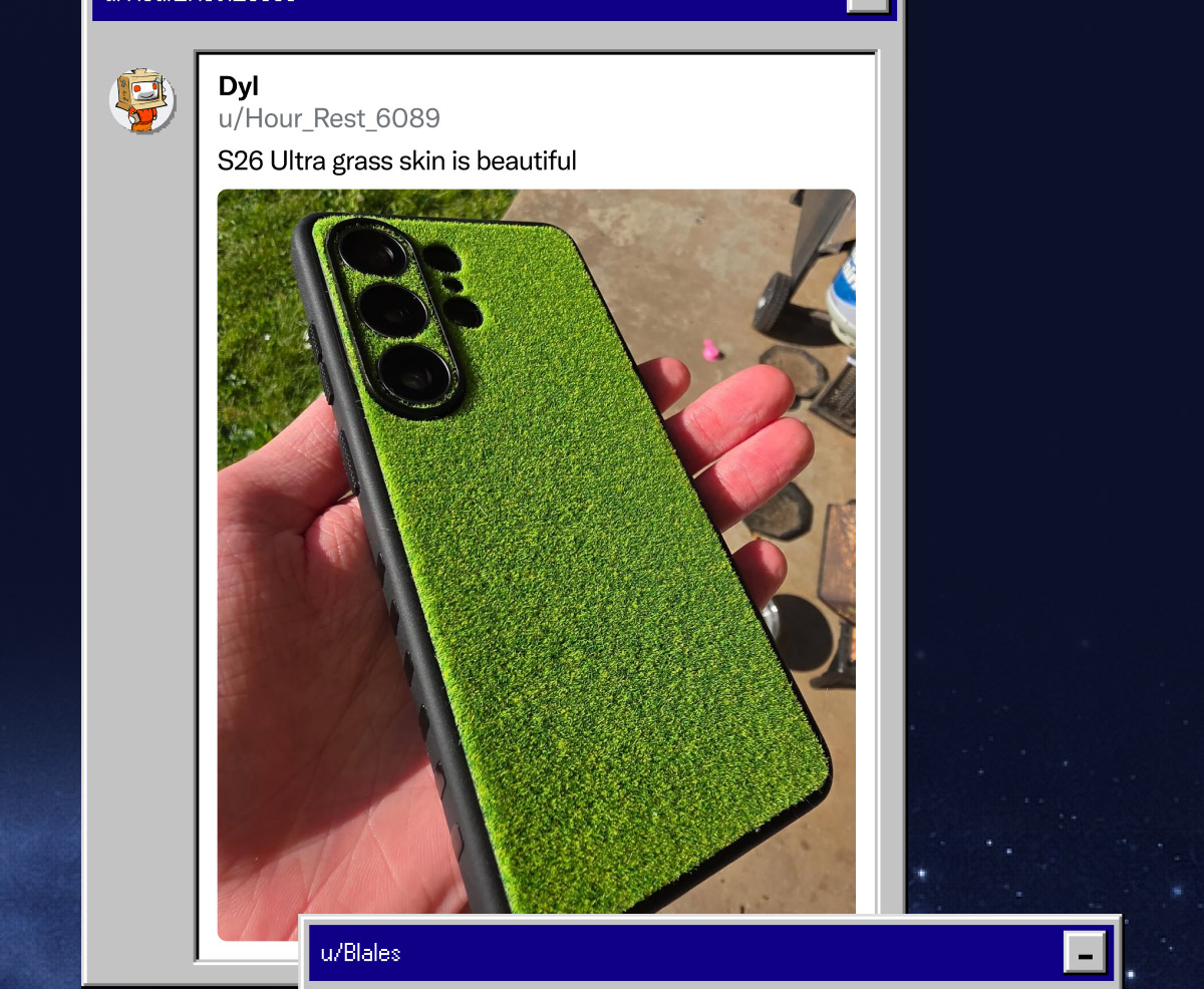 u/Hour_Rest_6089 on Reddit: "S26 Ultra grass skin is beautiful"