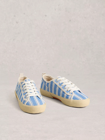 Shop Pippa Lace Up Canvas Trainer