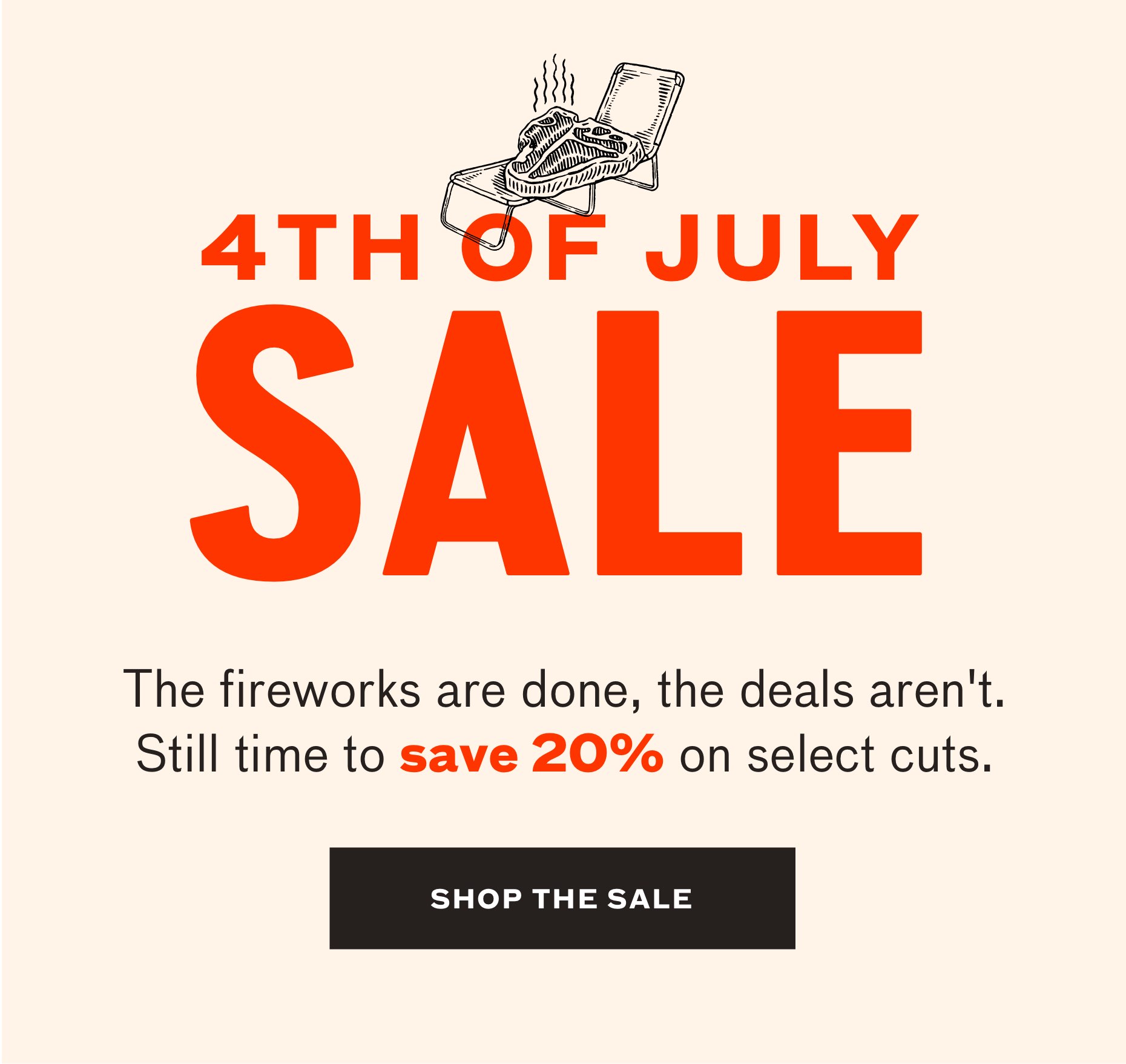 save 20% off for the 4th. limited offer.