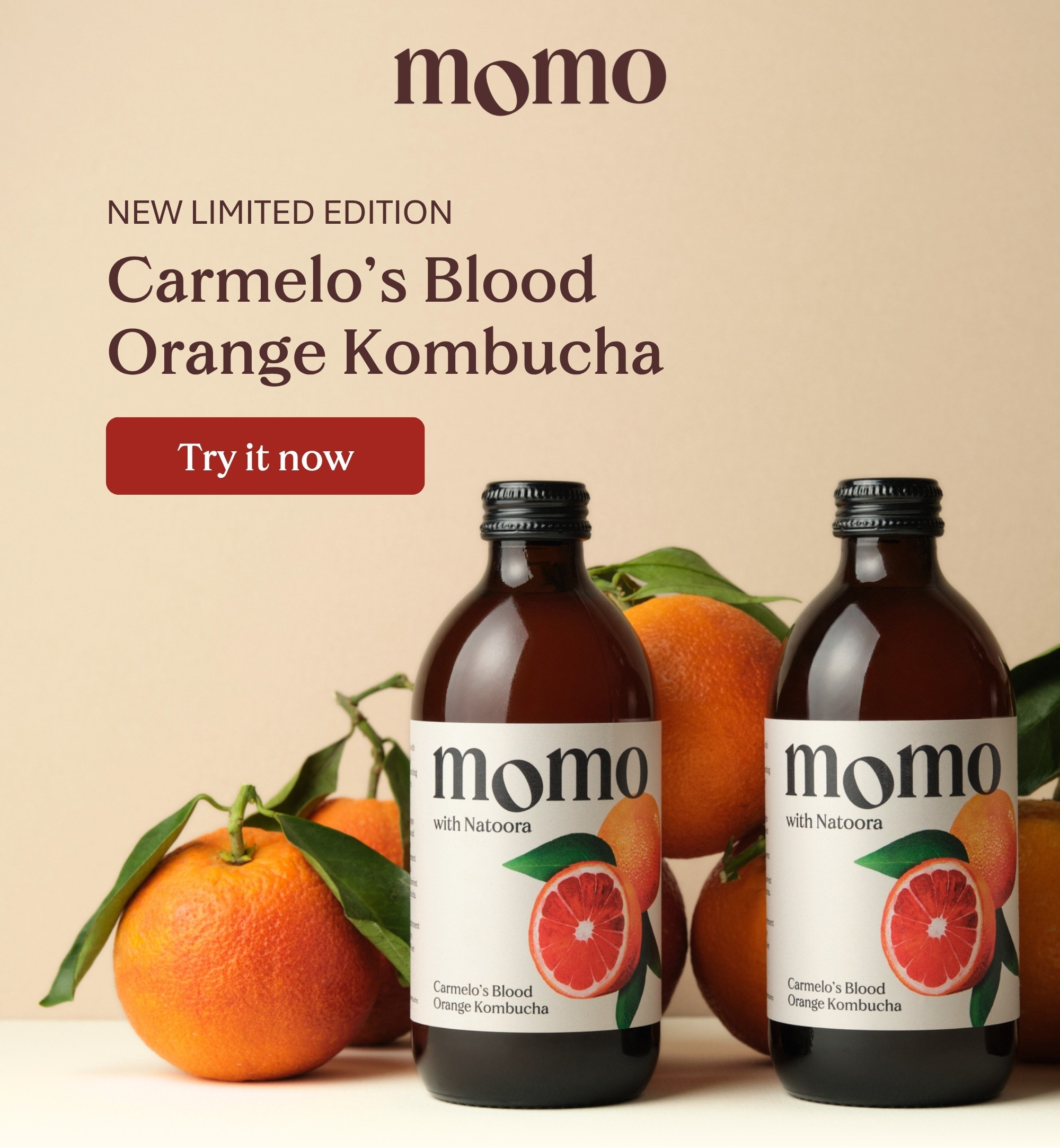 Carmelo's Blood Orange Kombucha