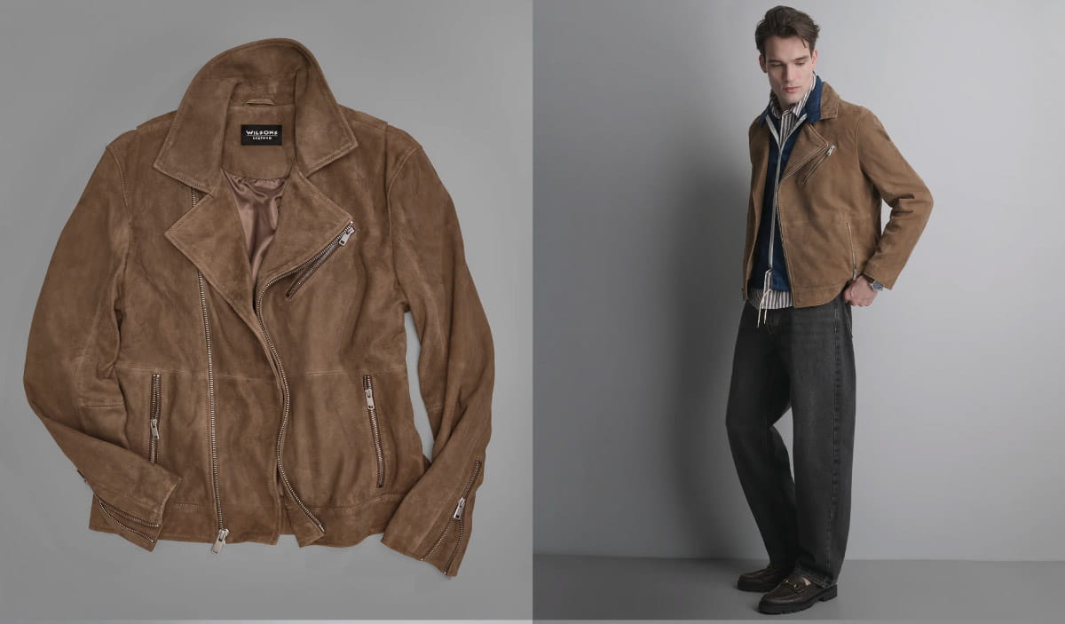 Joss Suede Moto Jacket