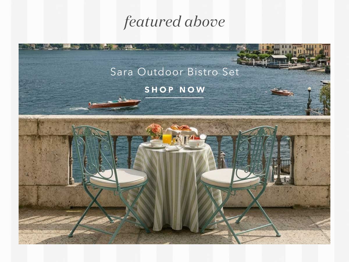 Sara French Country Antique Blue Iron 3 Piece Outdoor Bistro Dining Set