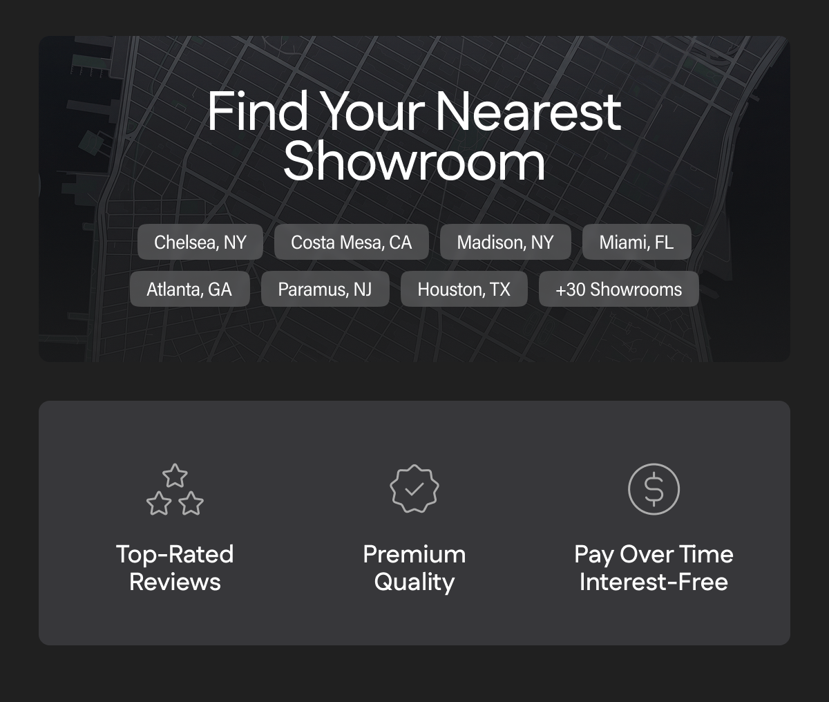Find your nearest showroom.