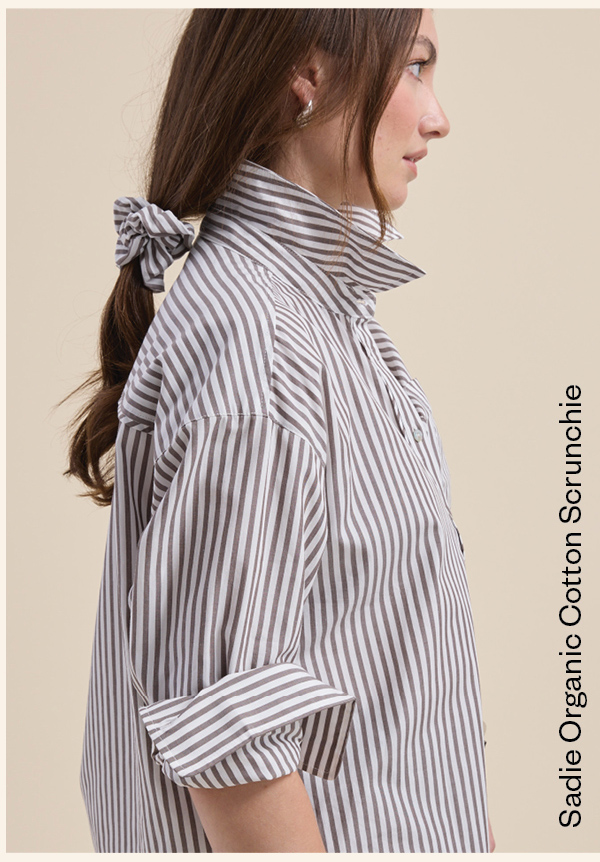 Sadie Organic Cotton Scrunchie