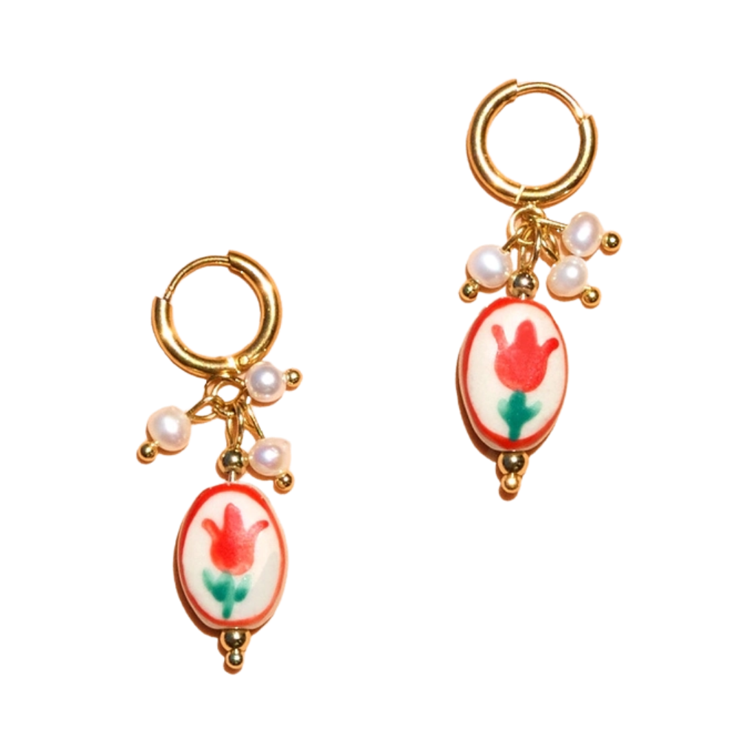 Image of Sweet Tulip Hoops