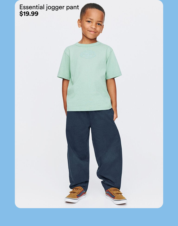 Essential jogger pant $19.99
