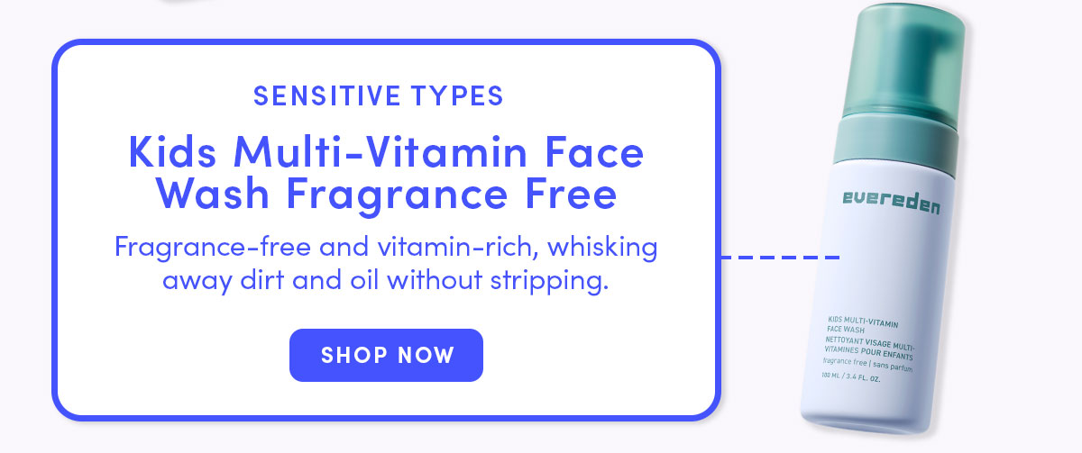 Kids Multi-Vitamin Face Wash Fragrance Free 