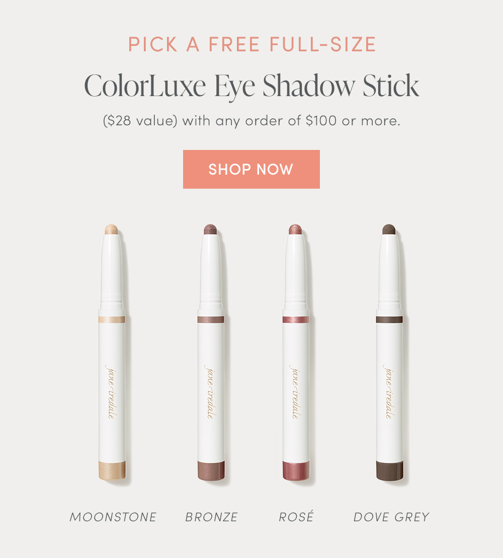 Plus, Pick a Free Eye Shadow Stick on orders $100+