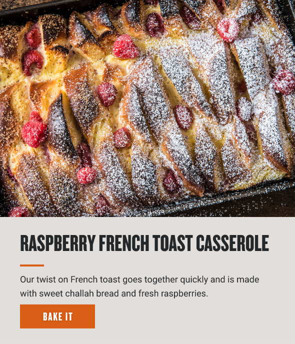 Raspberry French Toast Casserole 