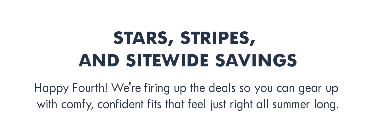 Stars, stripes, and sitewide savings.