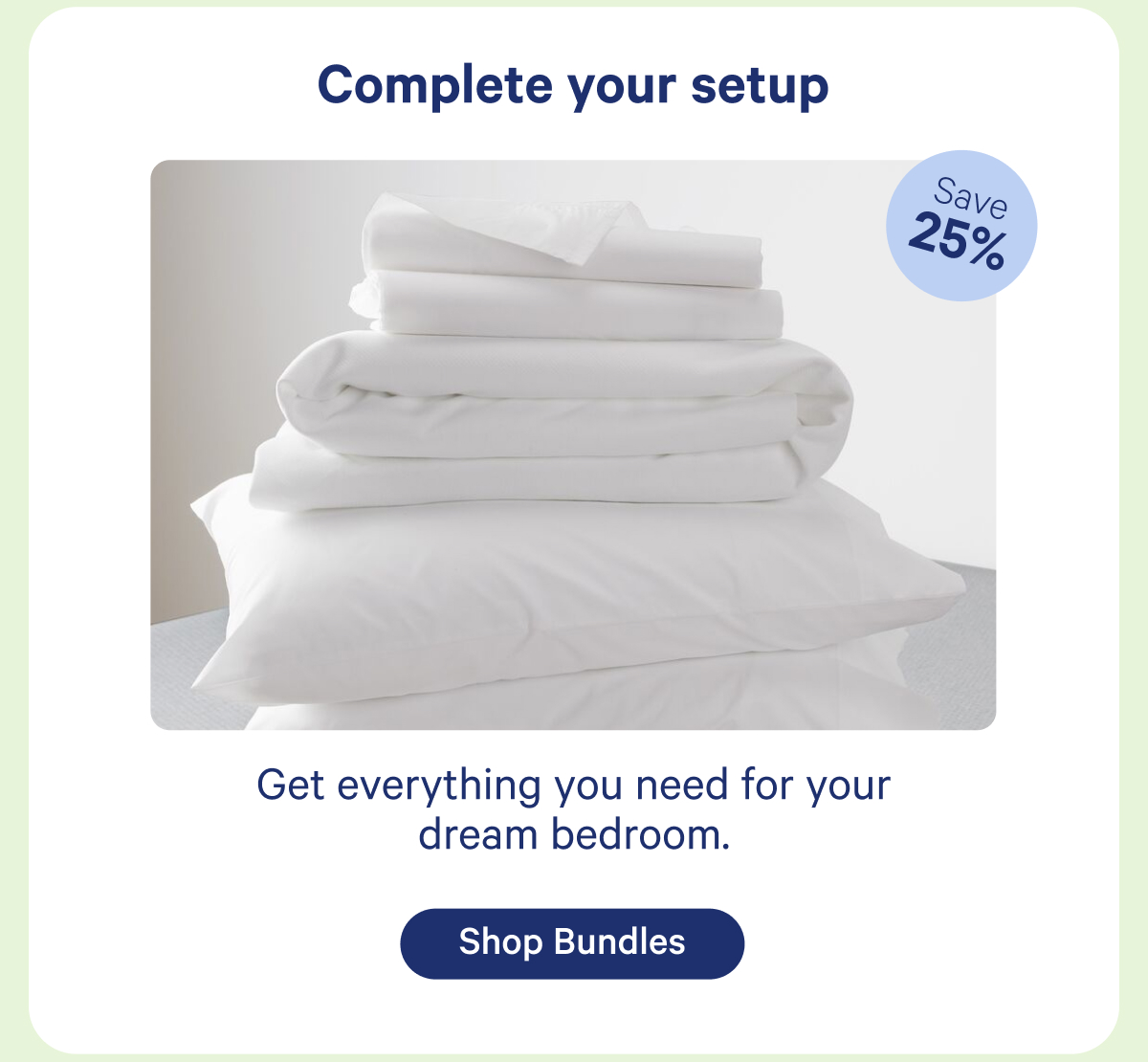 Conplete your setup