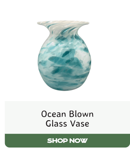 Ocean Blown Glass Vase