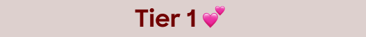 Tier 1