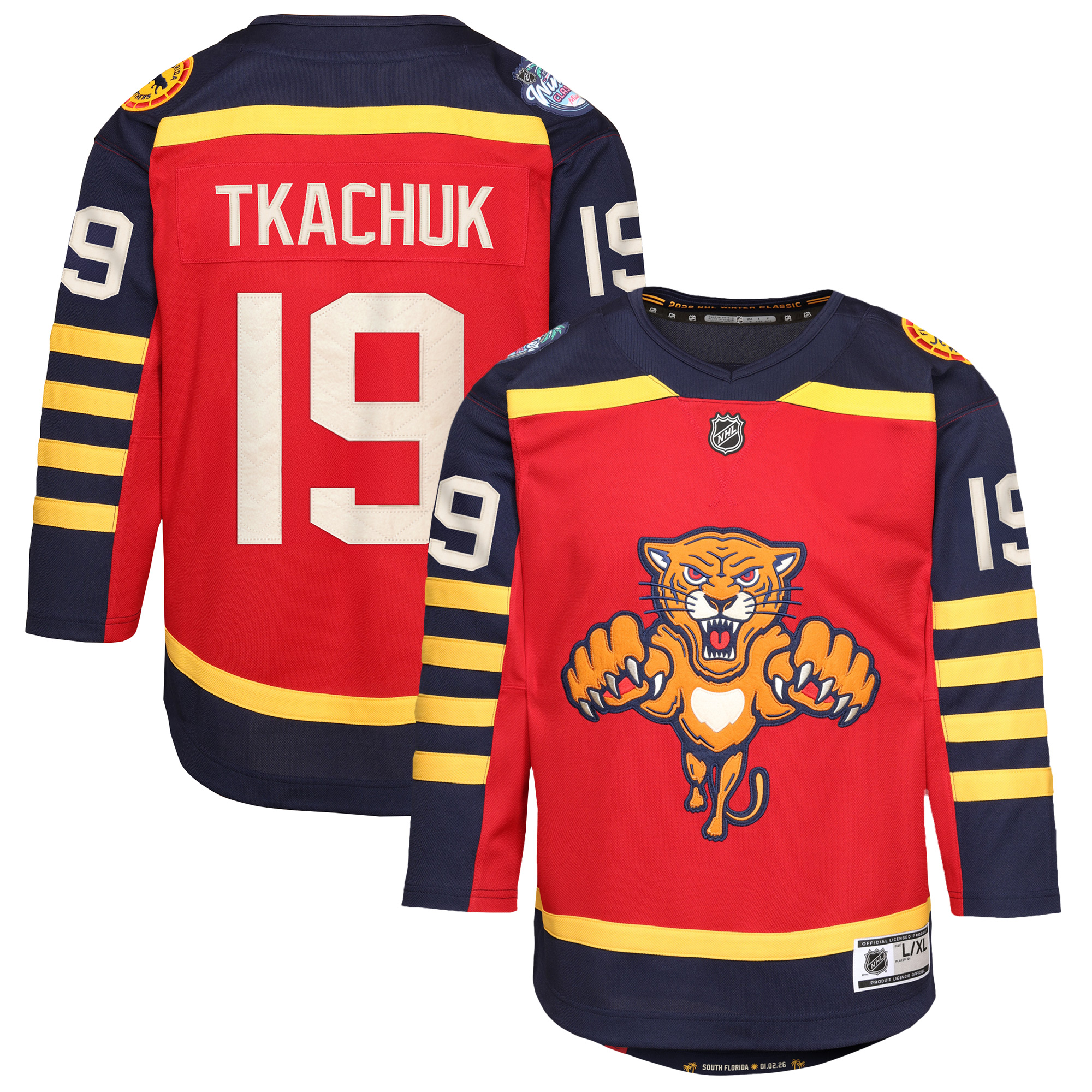 Matthew Tkachuk Florida Panthers Outerstuff Youth 2026 NHL Winter Classic Premier Jersey - Red