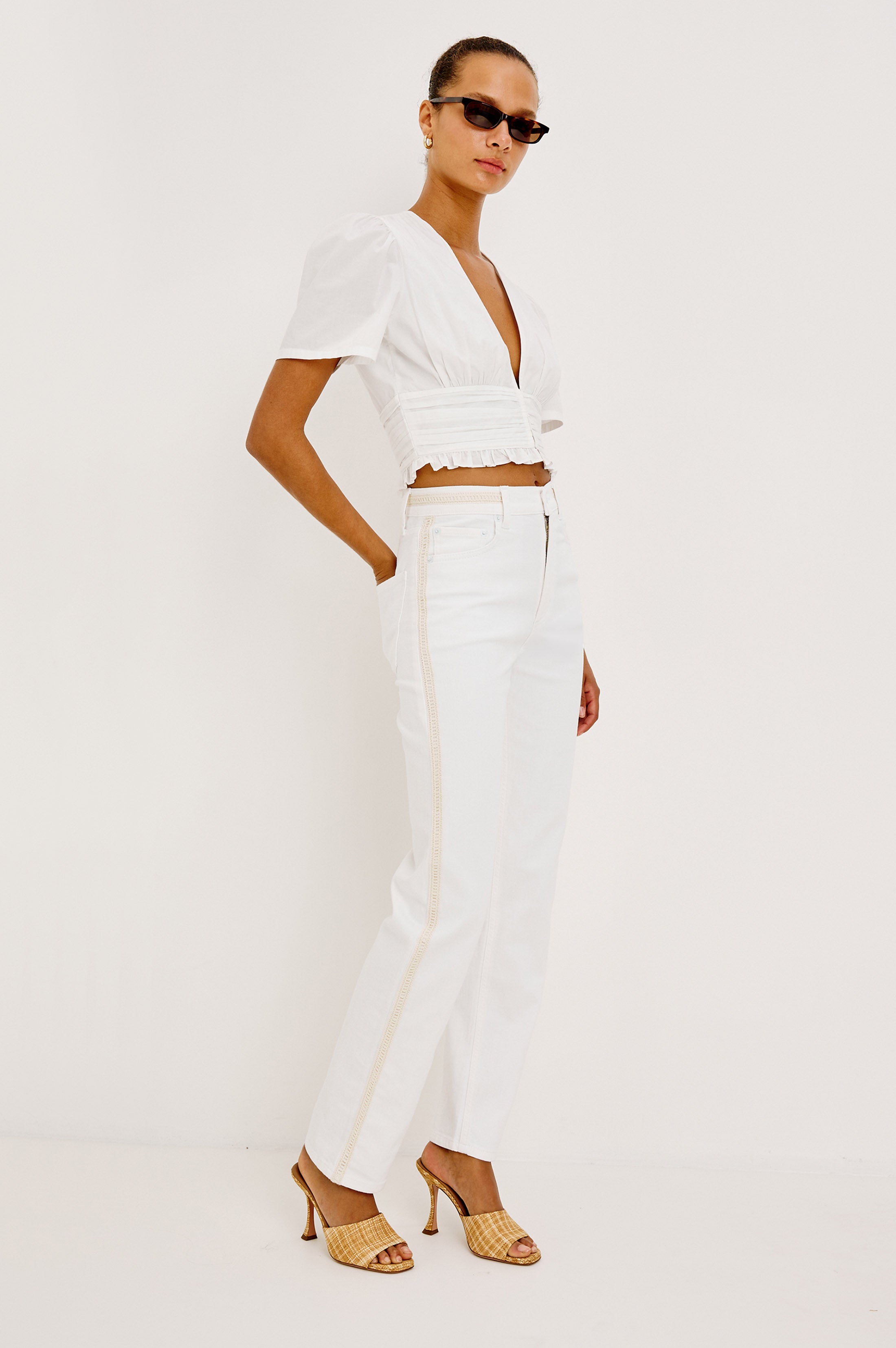 Image of TOPANGA STRAIGHT - SALT WHITE BRAIDED