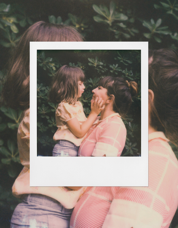 Polaroid picture result with light panting