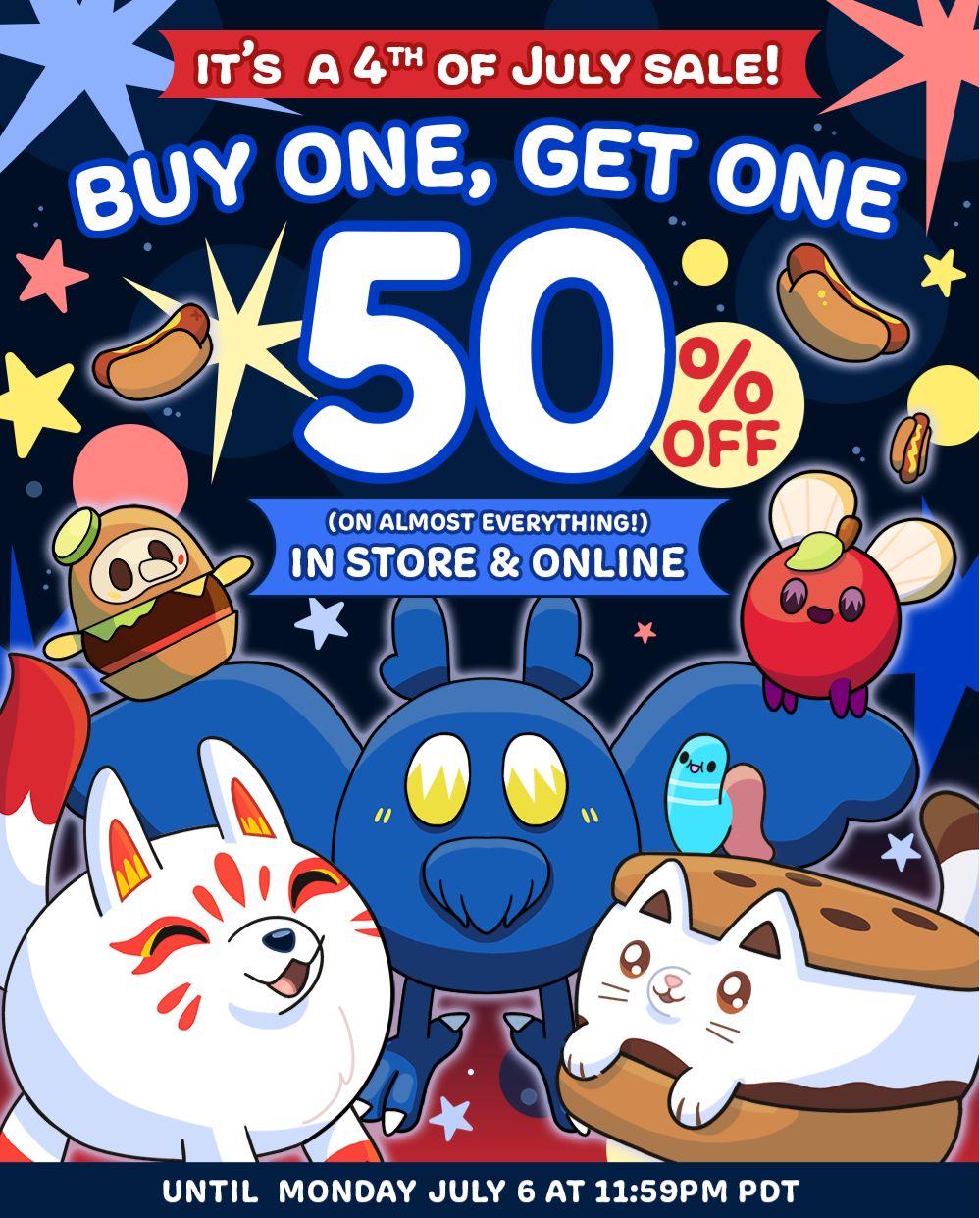 4th of July Sale: BOGO 50% Off Online & In-Store