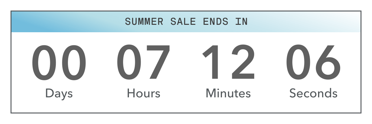 Summer Sale Ends Tonight