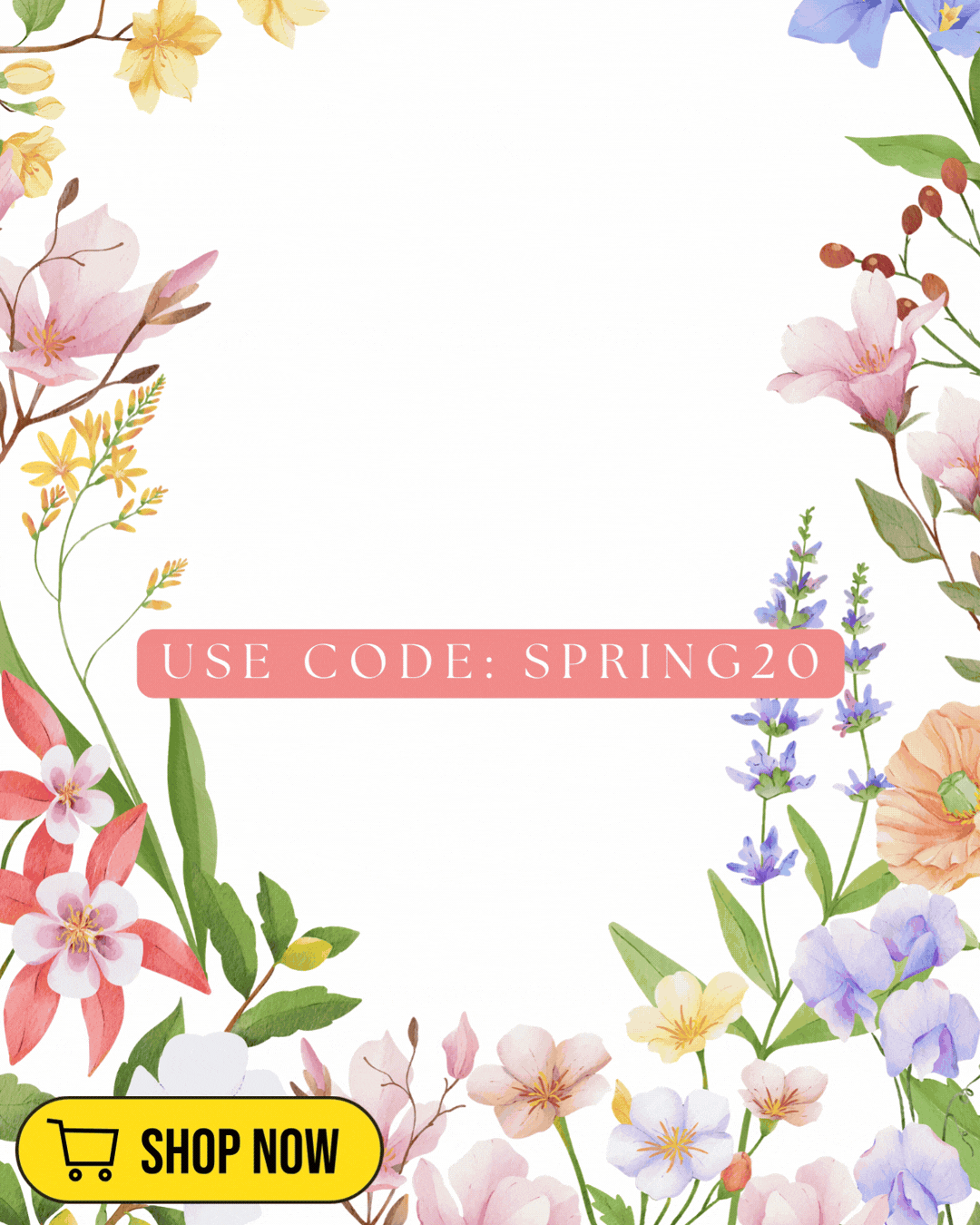 🌷 Hello, March: 20% OFF to Start Fresh when using code SPRING20 today!