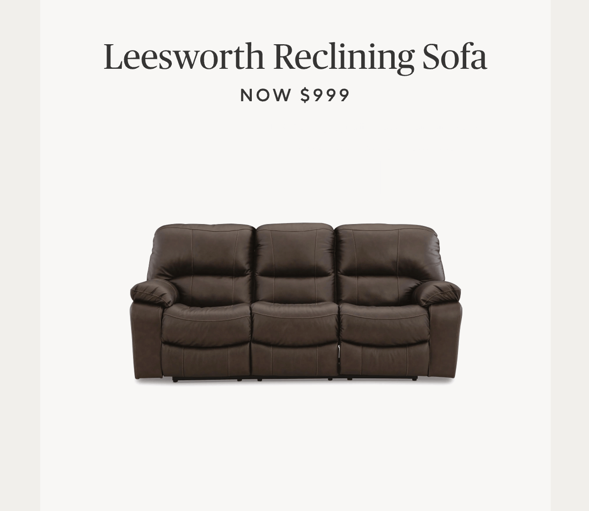 Leesworth Power Reclining Leather Sofa