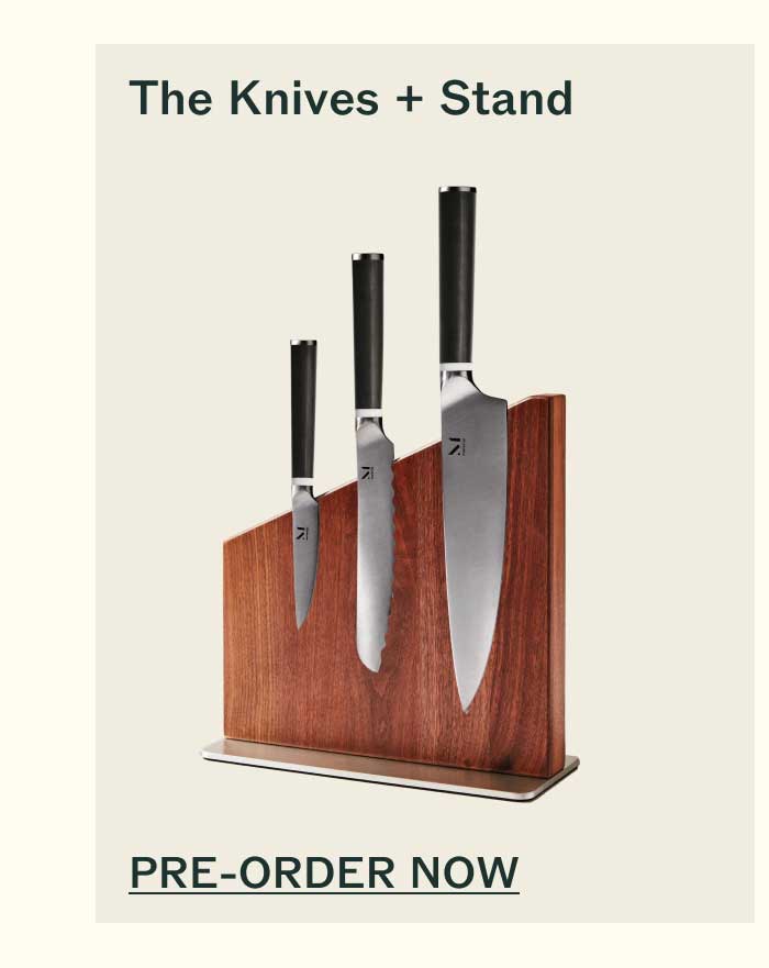The Knives + Stand PRE-ORDER NOW    