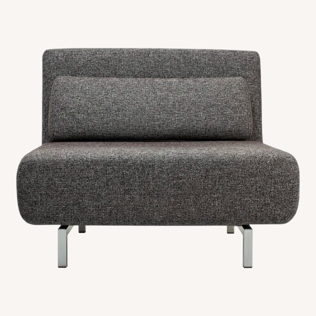 Image of Abc Carpet And Home Dark Gray Fabric Futon