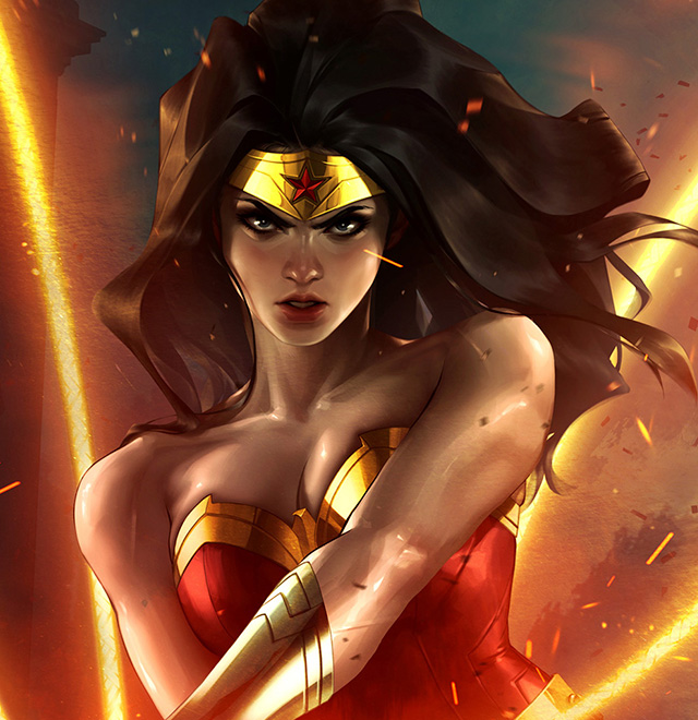 Wonder Woman (Holofoil Variant) Fine Art Print