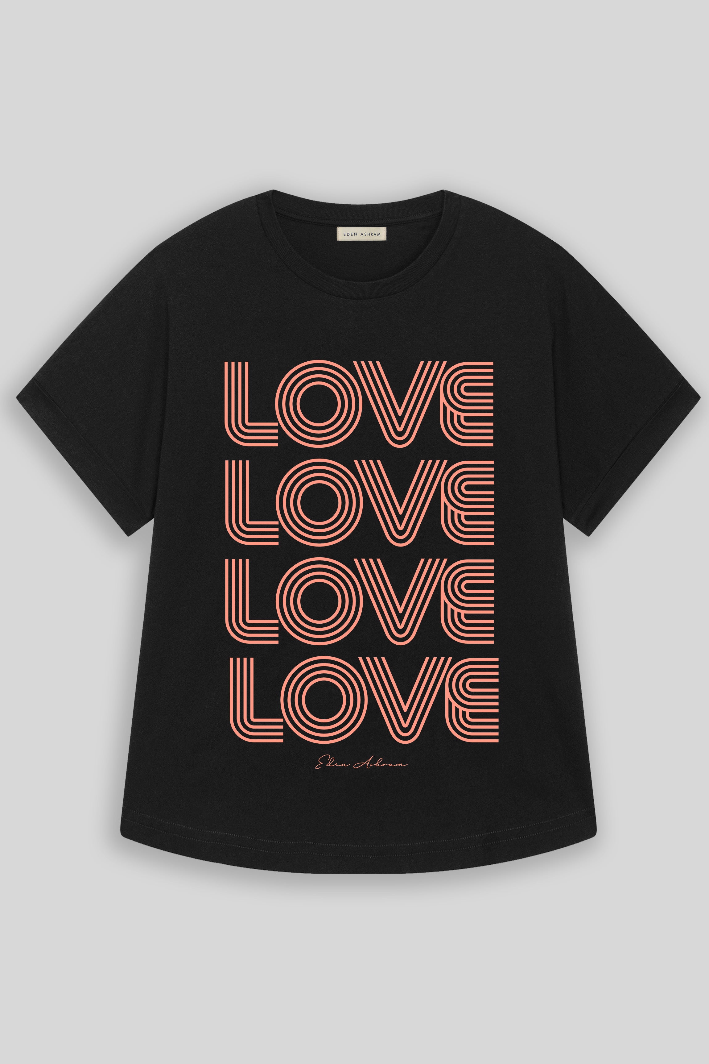 Image of 4 Love Oversized Premium Rolled Sleeve T-Shirt