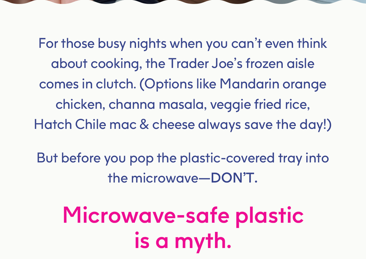 Microwave-safe plastic is a myth