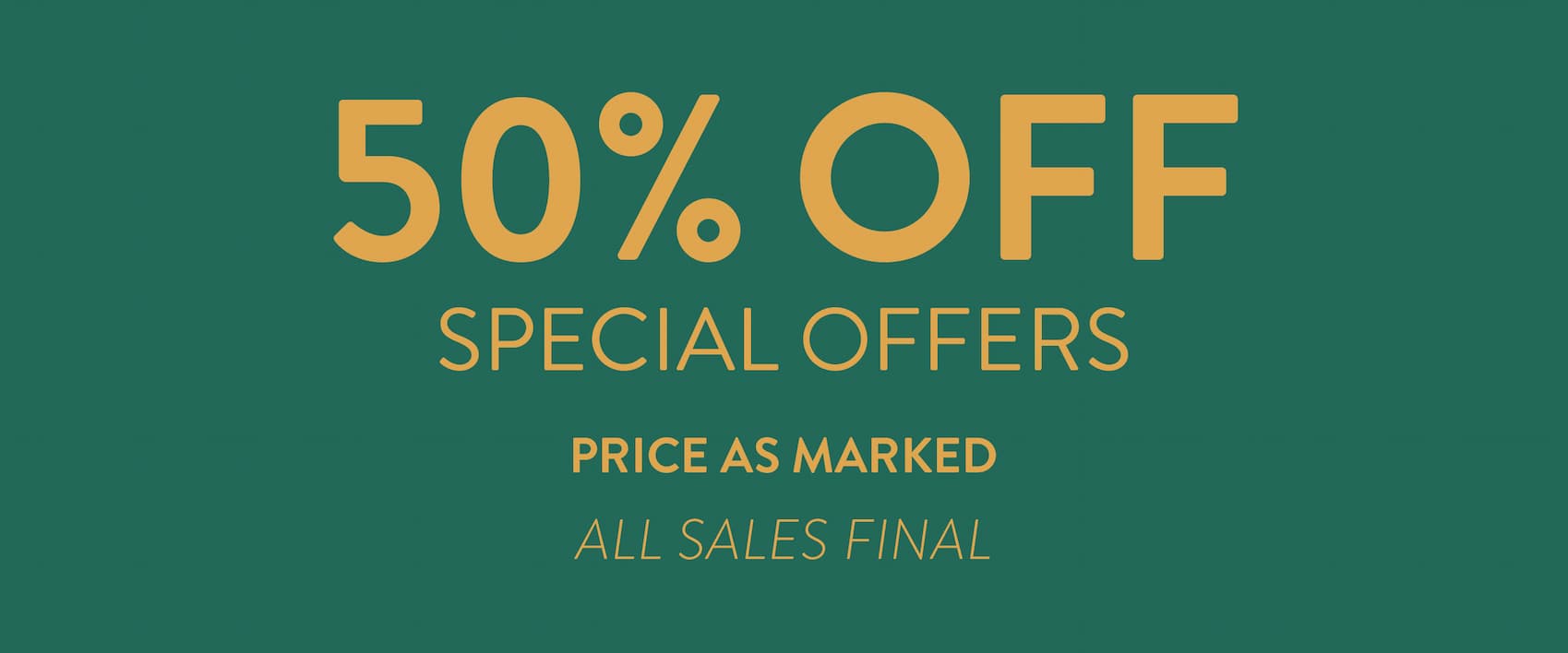 Up to 50% Off Special Offers