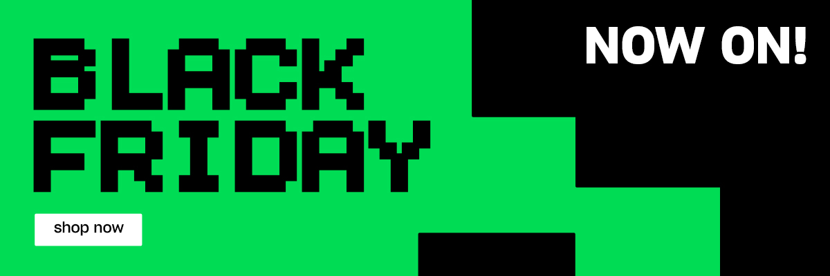 An image of text stating 'Black Friday Now On. Shop Now'