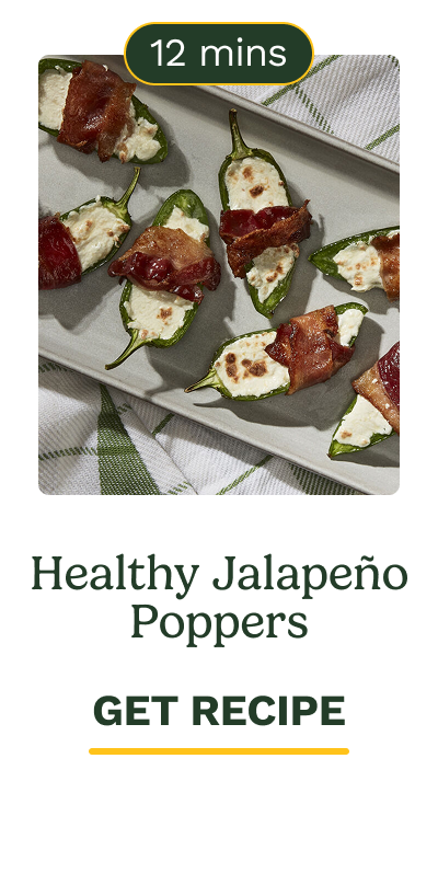 Healthy Jalapeño Poppers  12 mins  GET RECIPE