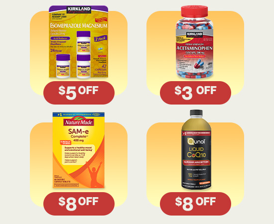 Pharmacy Hot Buys $3 OFF, $5 OFF, $8 OFF
